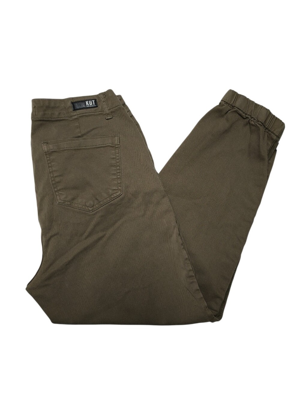 Kut from the Kloth Olive/Taupe Frida Slim Track Pants/Jogger Size 10